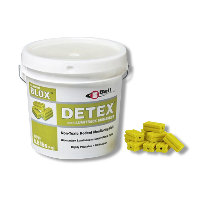 Detex Rodent Bait Blox with Lumitrack
