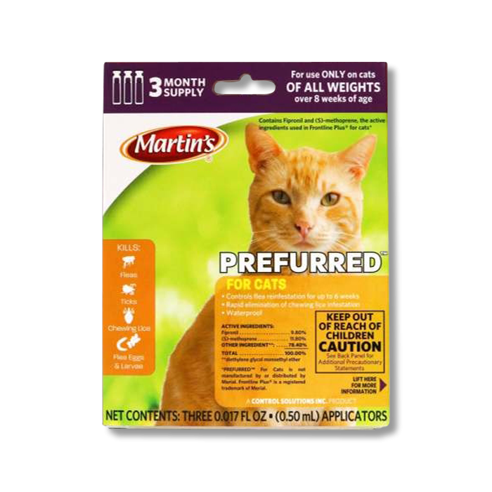 Martin's Prefurred Plus Flea Treatment For Cats