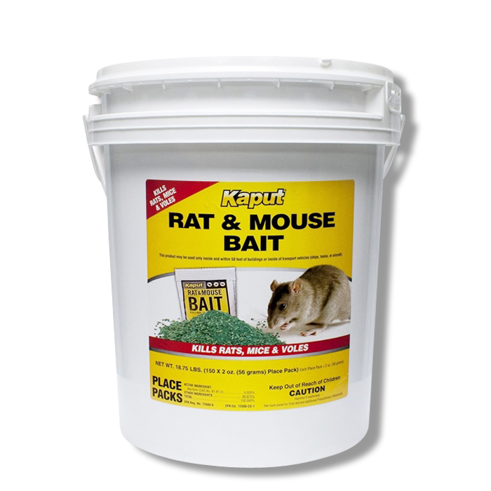 Kaput Rat & Mouse Bait - Place Packs