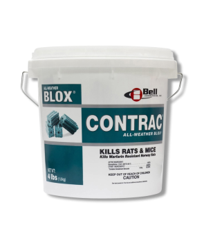 contrac blox in white container with handle