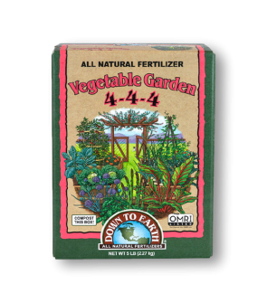 Down To Earth All Natural Vegetable Garden Fertilizer 4-4-4