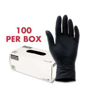 Heavy Duty Black Nitrile Gloves