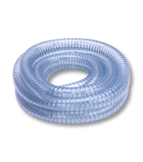Metal Reinforced Suction Hose (Clear)