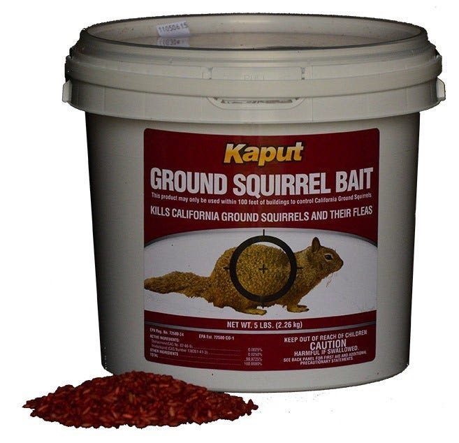 Kaput Ground Squirrel Poison Bait 5#- Diphacinone ...