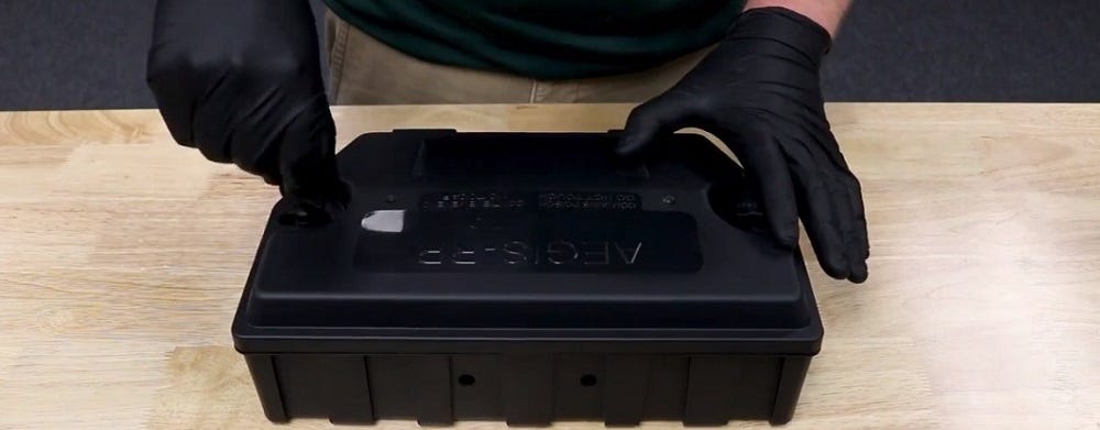 Bait station Bait station in use