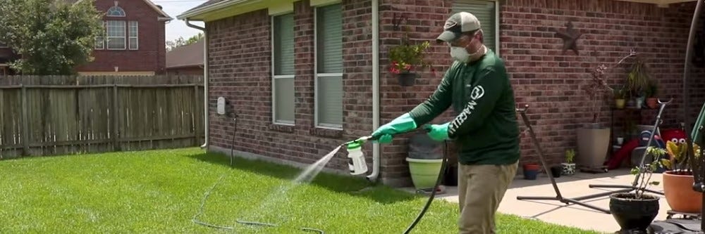 Using a hose end sprayer