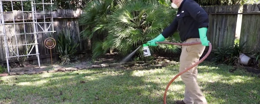 Applying with hose end sprayer