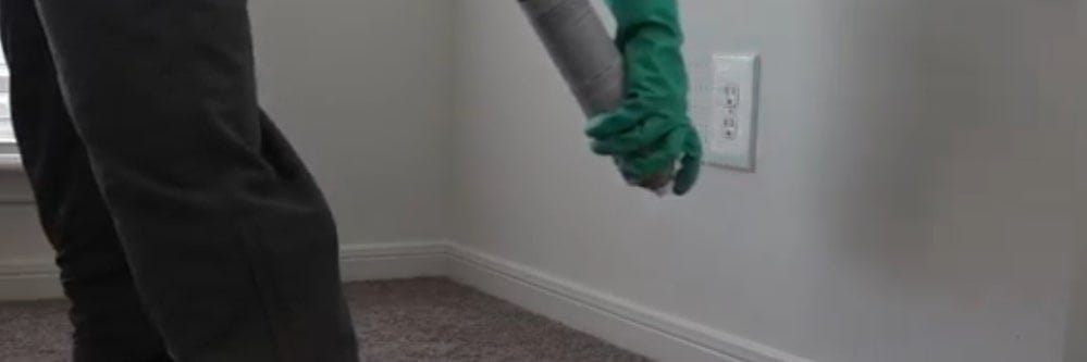 Novacide application on carpet