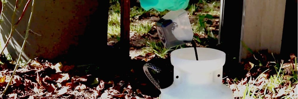 Pouring Super Marking Dye in Sprayer