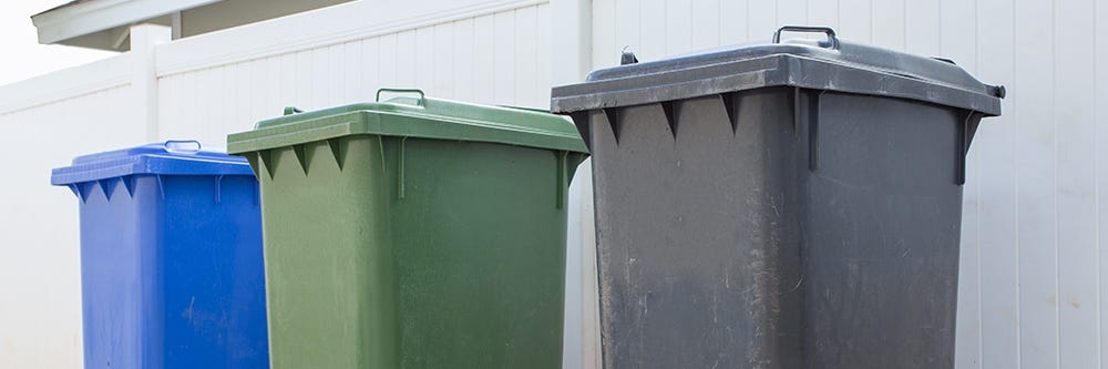 sealed trash cans