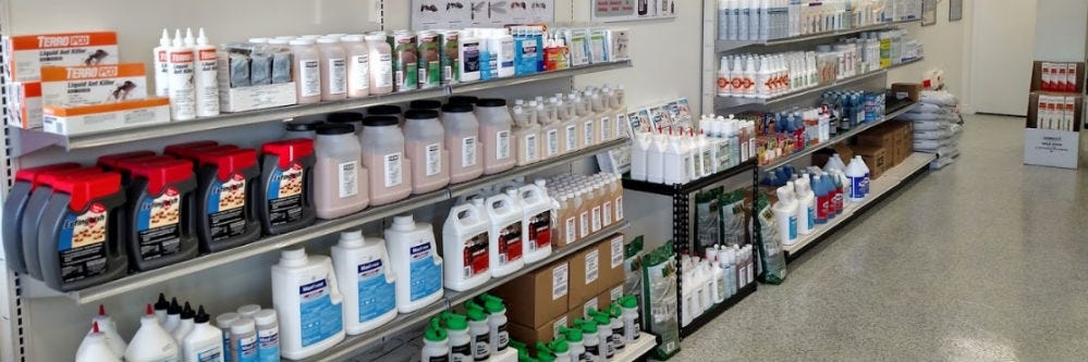 Store shelves professional products