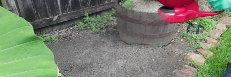 Barricade treatment flowerbed Barricade treatment flowerbed