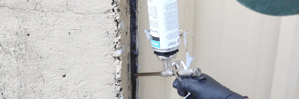 Solutions Foam Gun Application to Crevice