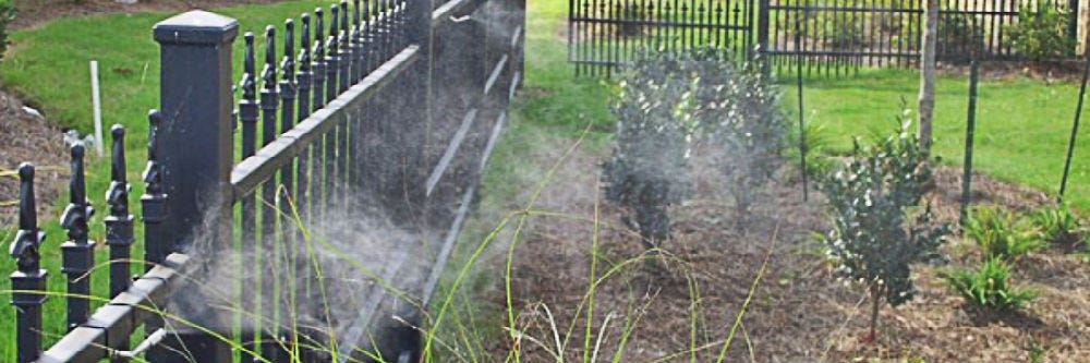 Misting system in action