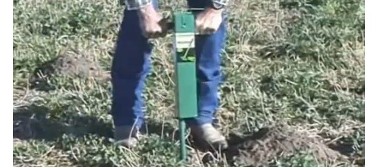 Applying Gopher Bait