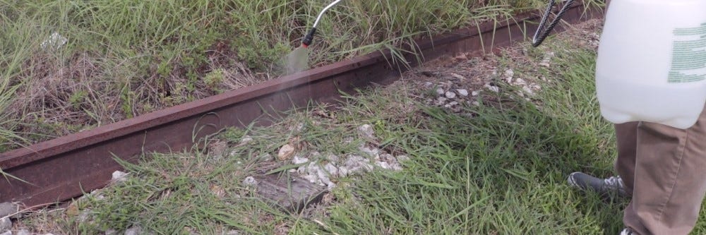 spraying railroad