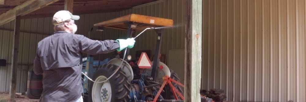 Spraying Barn